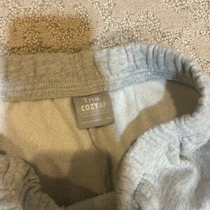 TNA Gray Fuzzy Sweatpants